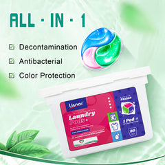 All in 1 Detergent Pods, Washing Liquid Capsules Powerful Cleaning and Stain Remover 15's, Pack of 1