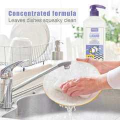 4 in 1 Dishwashing Liquid 1L, Liquid Detergent 3L, Kitchen Cleaner 600ML and Detergent Pods 15s